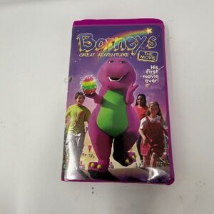 Barney's‎ Great Adventure The Movie VHS Tape Childrens Kids Family